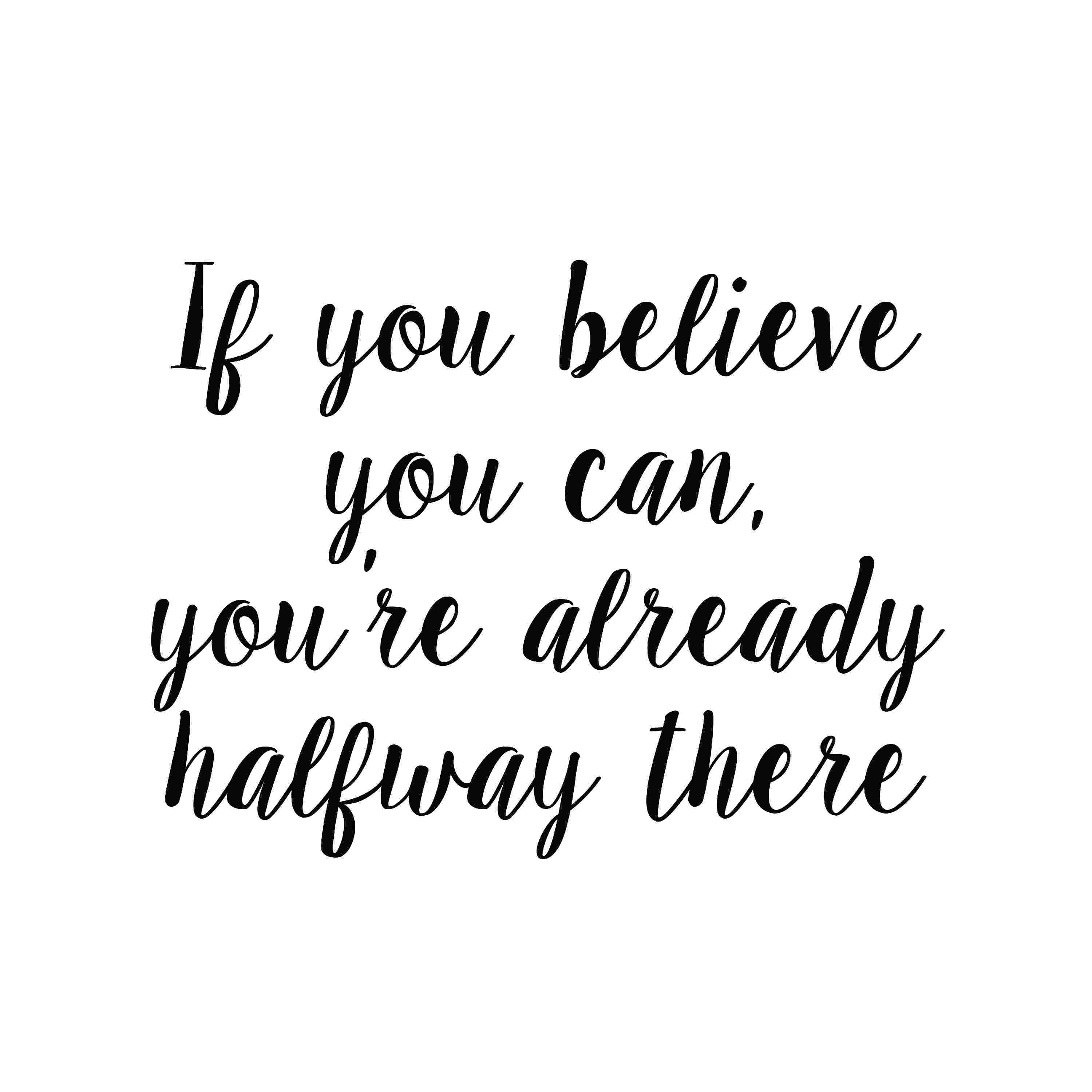 Trinx Believe 3 Wrapped Canvas Textual Art Wayfair Canada